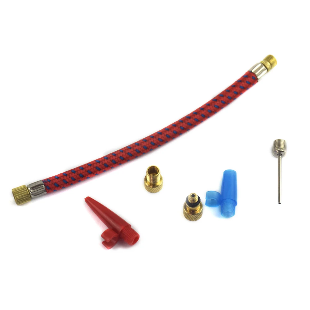 

Bicycle Wheel Inflatable Hose Needle Adapter Set Volleyball Basketball Valve Connector Pump Bike Tire Accessories Repair Tools