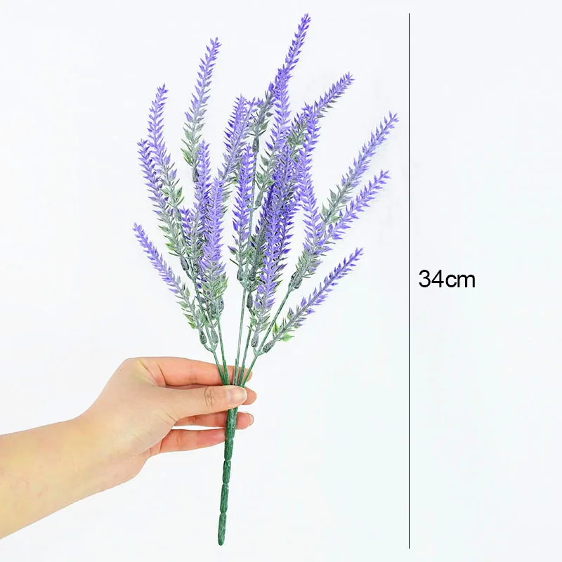 

1Bouquet Romantic Provence Lavender Artificial Flowers Wedding Home Garden Decorations Christmas High Quality Fake Plant Flower