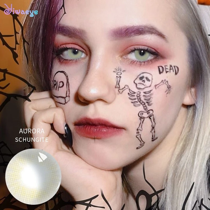 Прозрачные серые контактные линзы светильник-окрашенные для глаз естественный