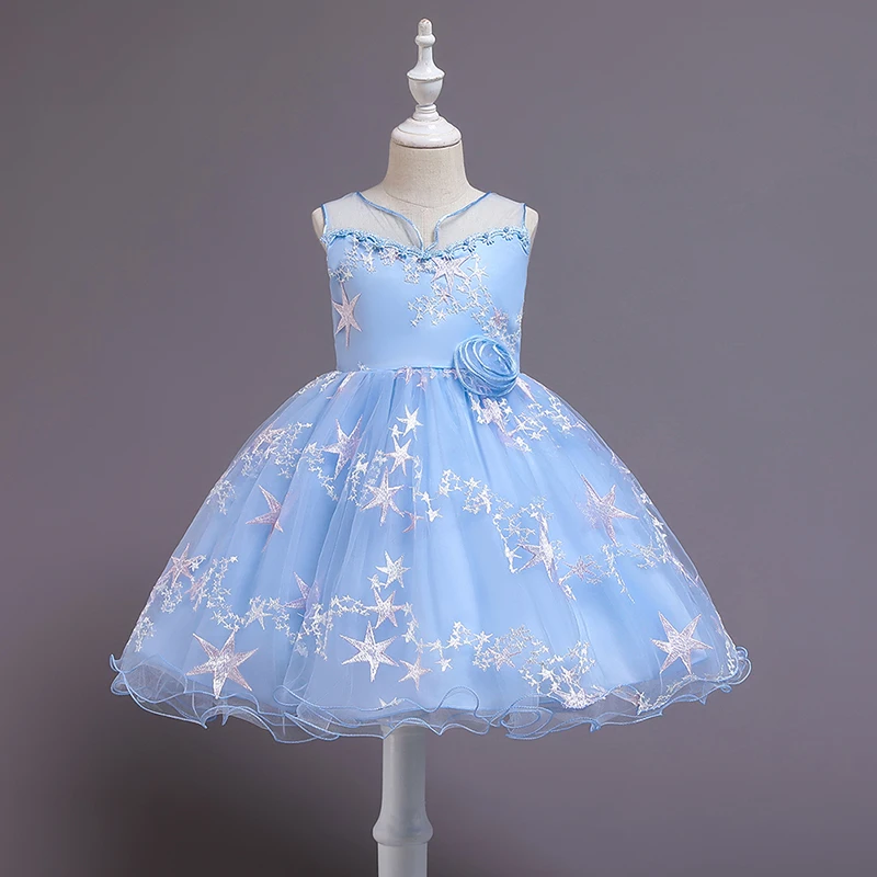 Летнее платье-пачка для девочек платья детская одежда Свадебные мероприятия