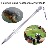 14pcs silver stainless steel hunting slingshot shooting fish fishing catapults 14cm arrowhead dart durable fishing accessories