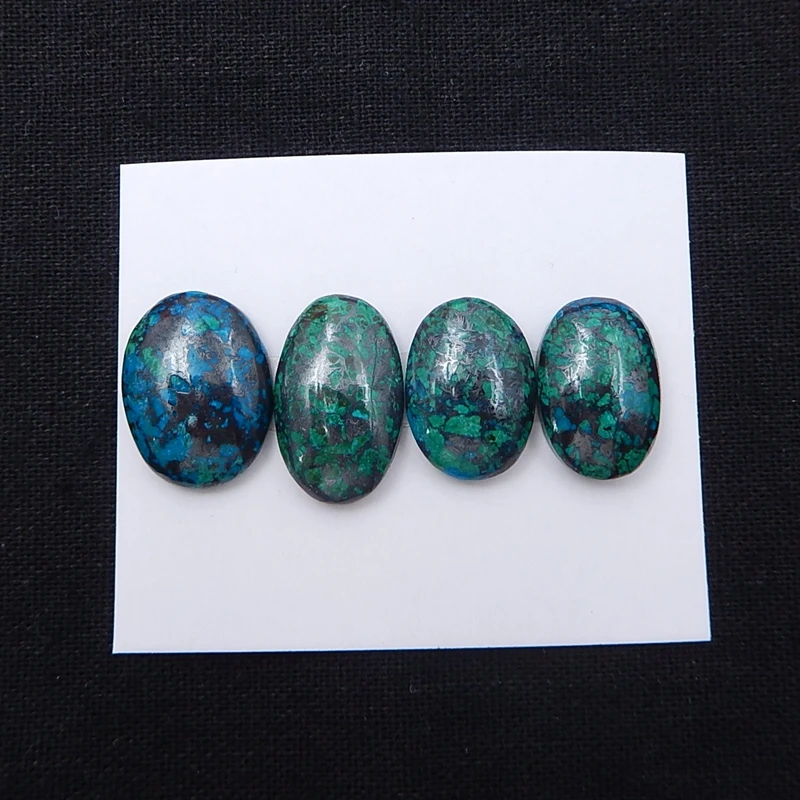 Распродажа набор овальных кабошонов с натуральным камнем 4 шт. геометрической