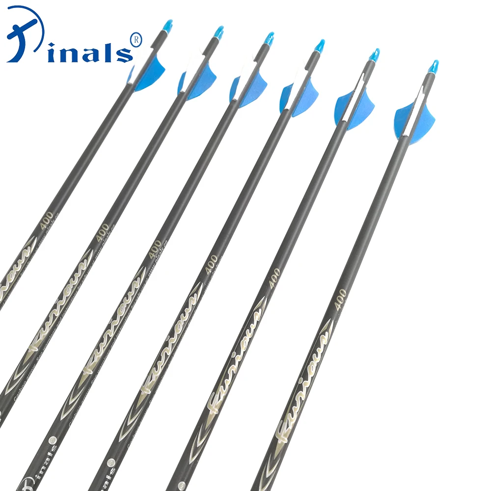 

Pinals Archery Hunting Carbon Arrows for Compound Recurve Bow Spine 340 - 900 ID4.2mm Shafts Points Vanes Shooting 12PCS