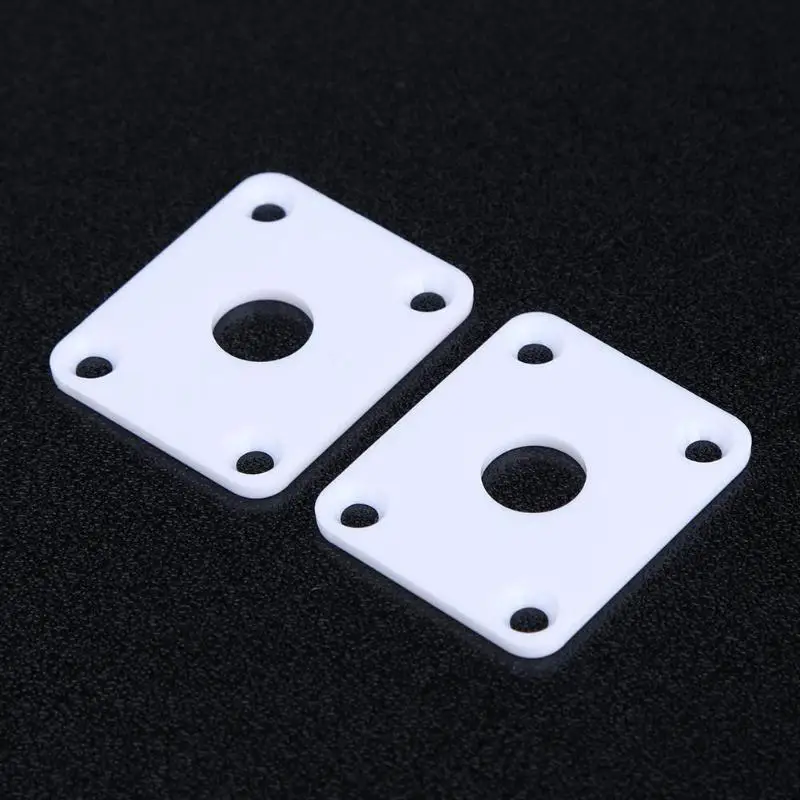 2 шт. гитары Выход разъем квадратный Пластик пластины для LP бас гитары|Детали и