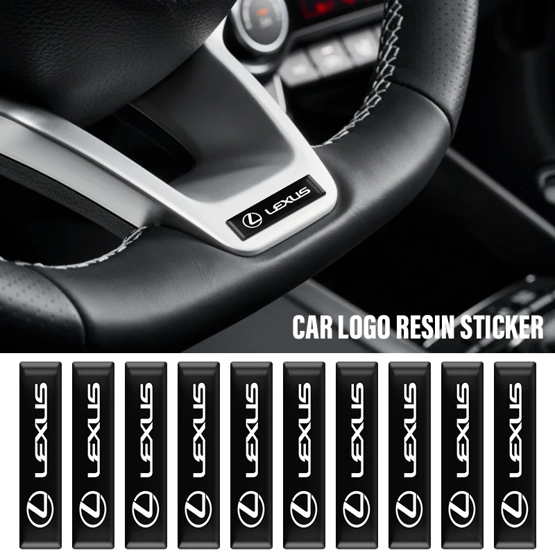 10 шт. 3D эпоксидные автомобильные наклейки на зеркало заднего вида рулевое колесо