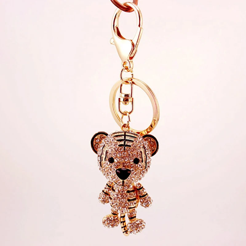 Милый брелок для ключей с тигром автомобиля сумка подвеска кошелька | Украшения и