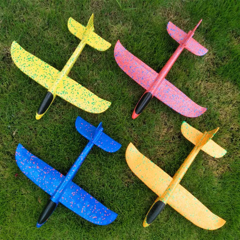 

Parent-child Toy Foam Airplane Throwing Hand Throwing Toy Airplane Glider Swing Fight Inserted Model Aircraft Shatterproof
