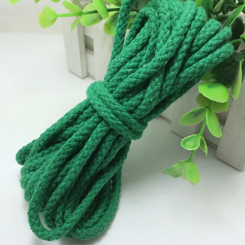 5yards 10 Colors 5mm Polyester Cotton Rope Craft Decorative Twisted Cord For Handmade Decoration DIY Lanyard Thread | Дом и сад