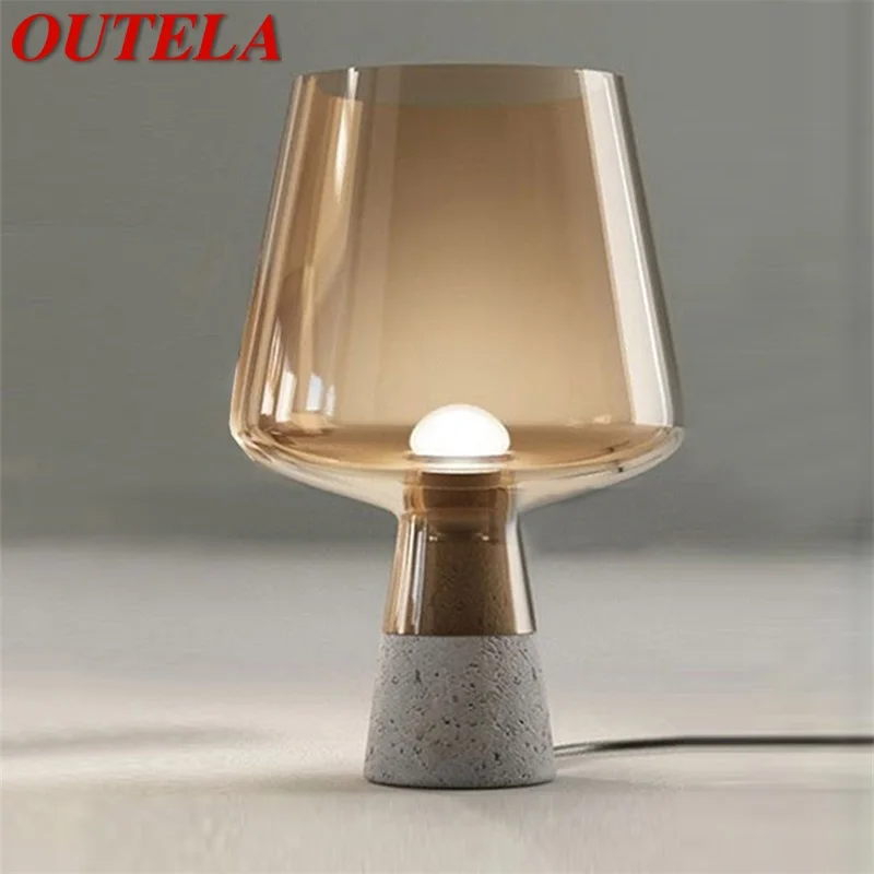 

OUTELA Contemporary Table Lamp Design E27 Marble Desk Light Home LED Decorative For Foyer Living Room Office Bedroom