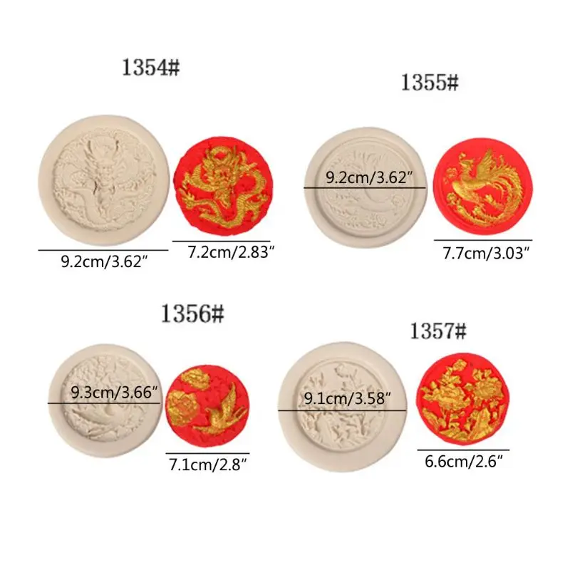 

Dragon Phoenix Peony Flower Silicone Mold Resin Casting Jewelry Making Tools Dried Flower Resin Decorative DIY Hand Crafts