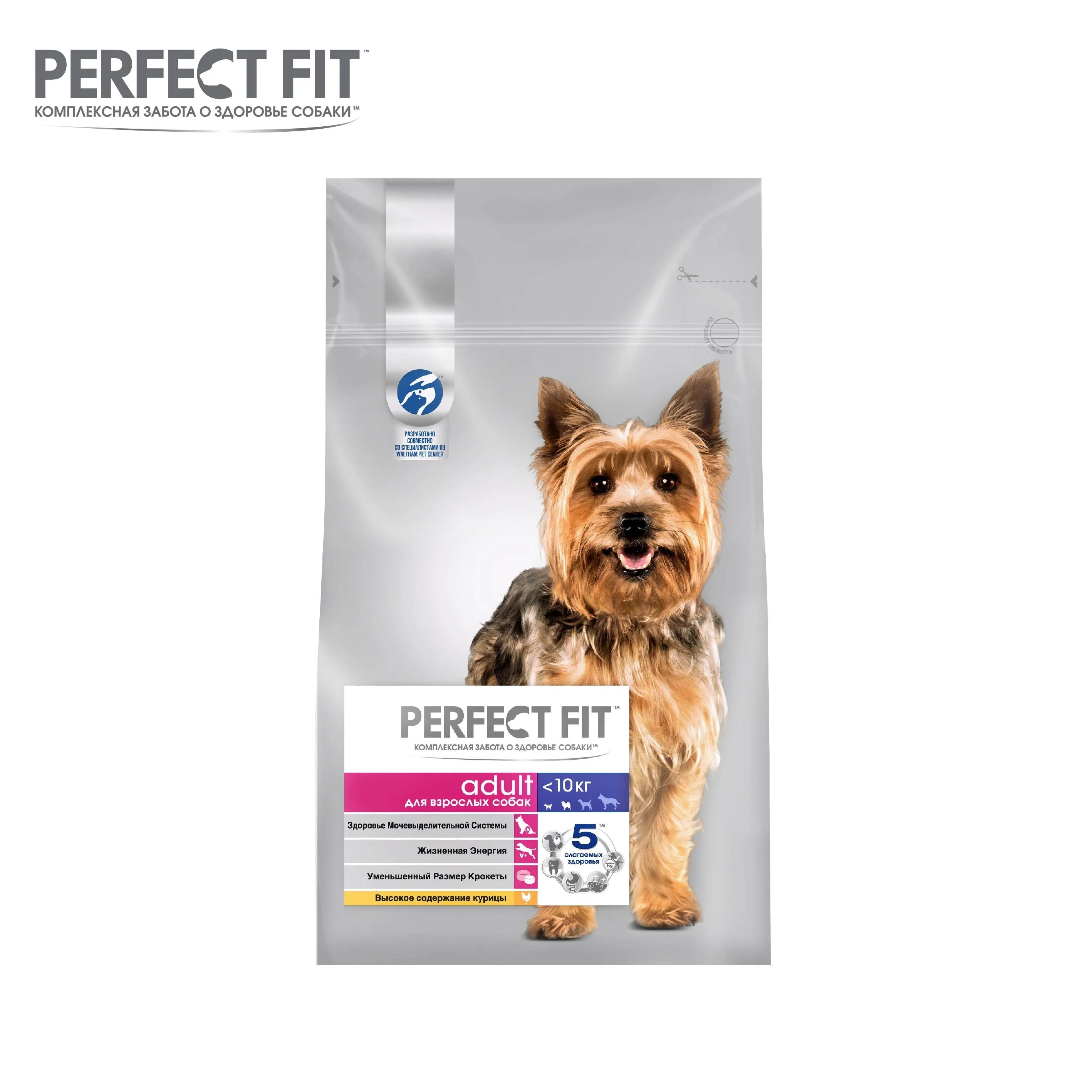 Сухой корм PERFECT FIT с курицей для взрослых собак мелких и миниатюрных пород старше