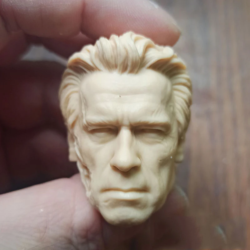 

Скульптура со скульптурной головкой Schwarzenegger T800, старое и эльдево-поврежденное, белого цвета, для 12-дюймовых сборных фигурок «сделай сам»,