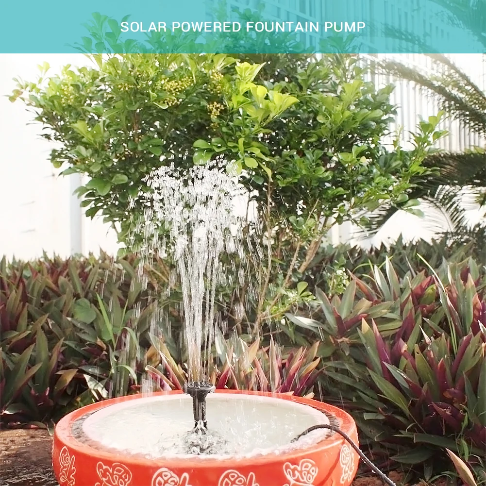 1.4W Solar Panel Water Pump Fountain Garden Pool Watering Irrigation Pumps Aquarium | Дом и сад