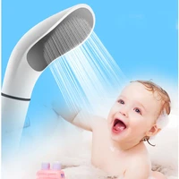 high quality pressure rainfall shower head water saving filter spray nozzle high pressure water saving white shower head