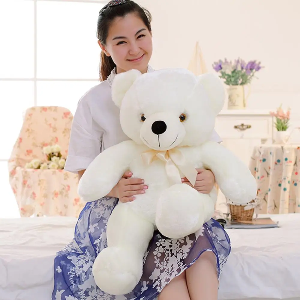 Kawaii светильник Led плюшевый мишка мягкие игрушки кукла большой красочный