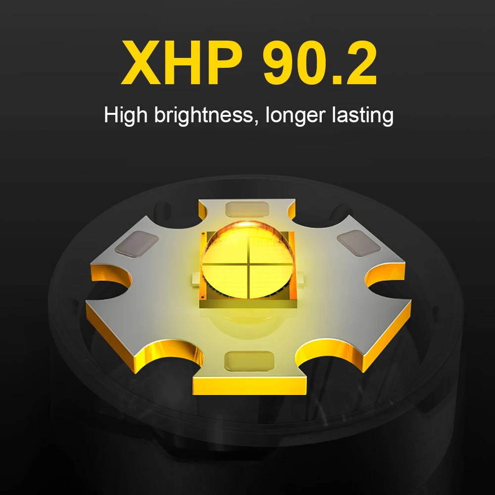 저렴한 Xhp90, 2 200 다이빙 손전등 토치 강력한 LED 손전등 충전식 수중 램프 Xhp90 Xhp70 밝은 랜턴, 조명, 밝은, 18650, 26650