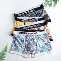 mens underwear korean sexy sports underwear boxer shorts breathable comfortable underpants fashion printing male panties