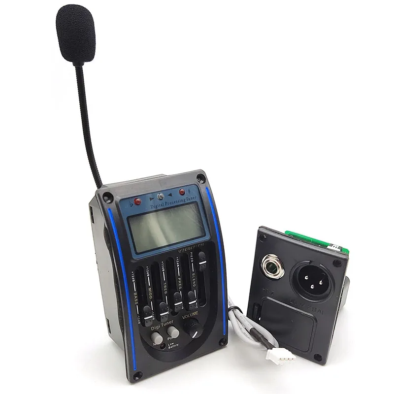 5 полосный LC с микротелефоном Акустическая гитара Пикап Эквалайзер эквалайзер