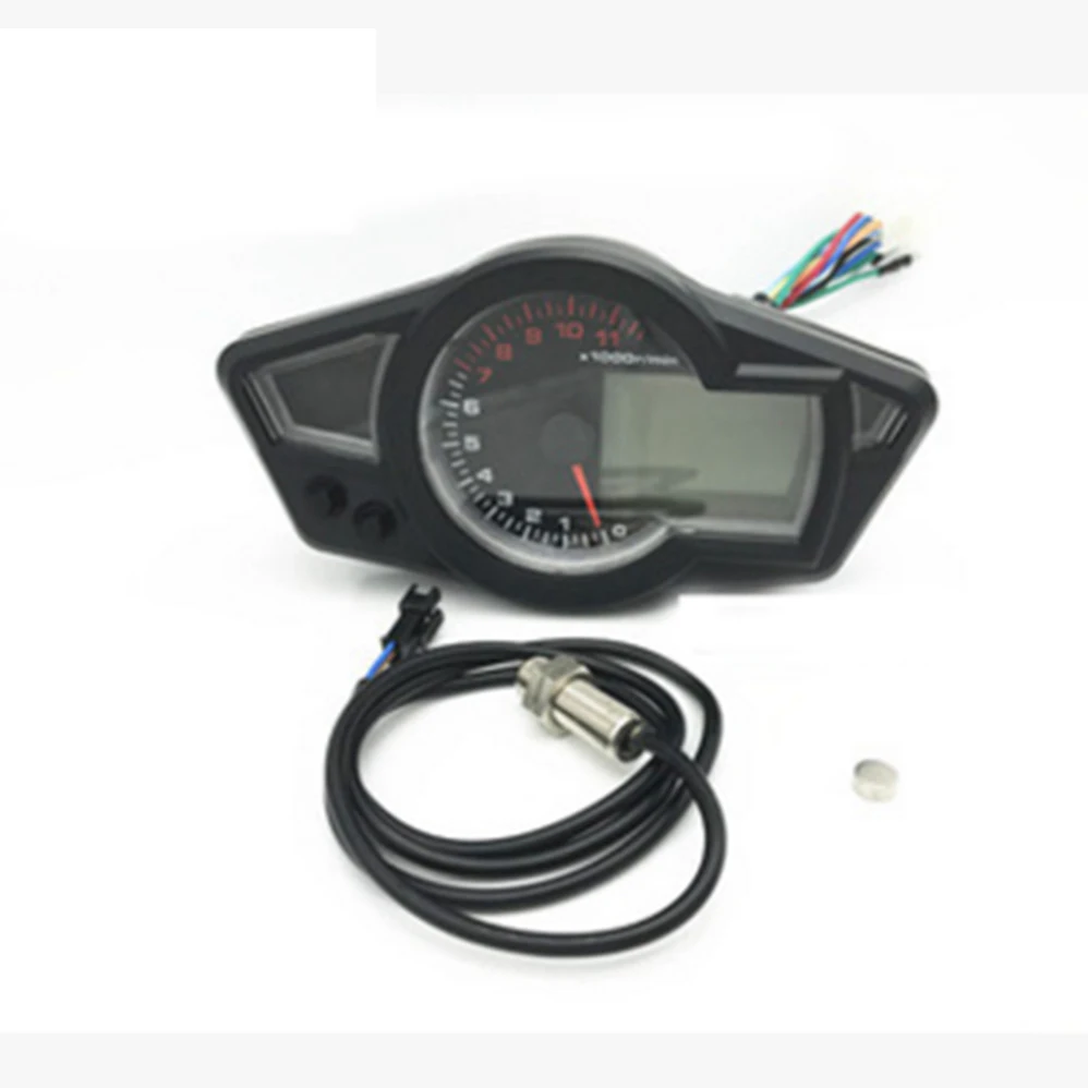 DIY Universal1 2 4 цилиндр LCD мотоцикл гоночный уличный велосипедный спидометр одометр