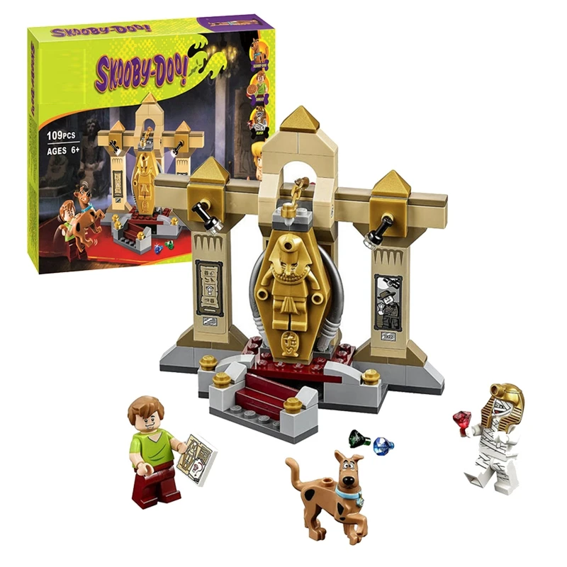 Scooby Doo музей мумий тайна 10428 совместимый с Legoinglys 75900 модель строительного блока