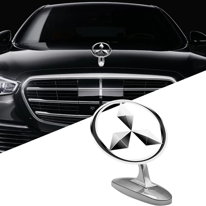 

1pcs Car logo stereoscopic decoration front labeling metal 3D stereo For Mitsubishi Asx Lancer Pajero 4 Outlander 3 Colt Pajero