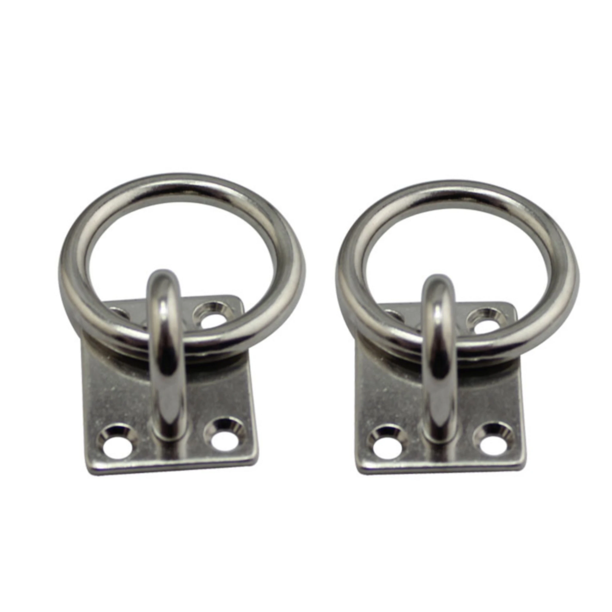 

2 pcs 8mm Stainless Steel Belt Ring Square Door Buckle Belt Ring Seat Fixed Buckle Shade Sail Accessories