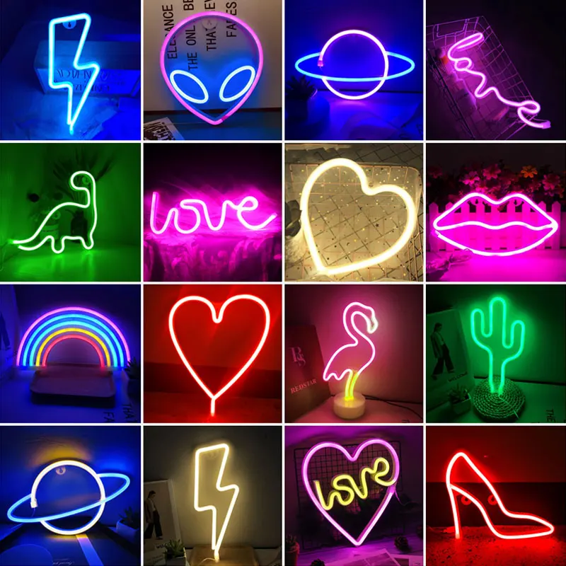 Светодиодная неоновая вывеска цветная Радужная летучая мышь облако любовь для