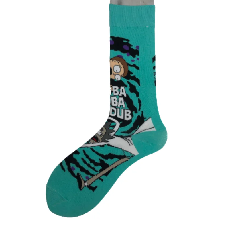 

Colorful Fashion Skateboard Socks Harajuku Funny Street Style Medium Tube Socks Novel Animation Creative Cotton Socks