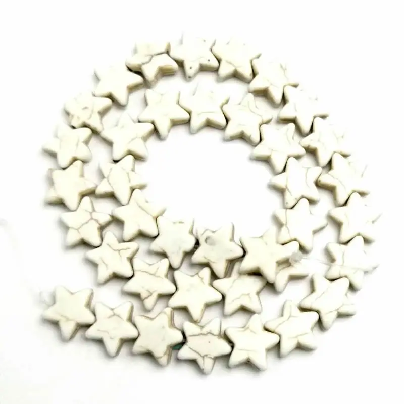 

Pentagram Star Shaped Turquoises Stone Loose Spacer Beads 12/15 mm Bracelet Woman Necklace Jewelry Accessories