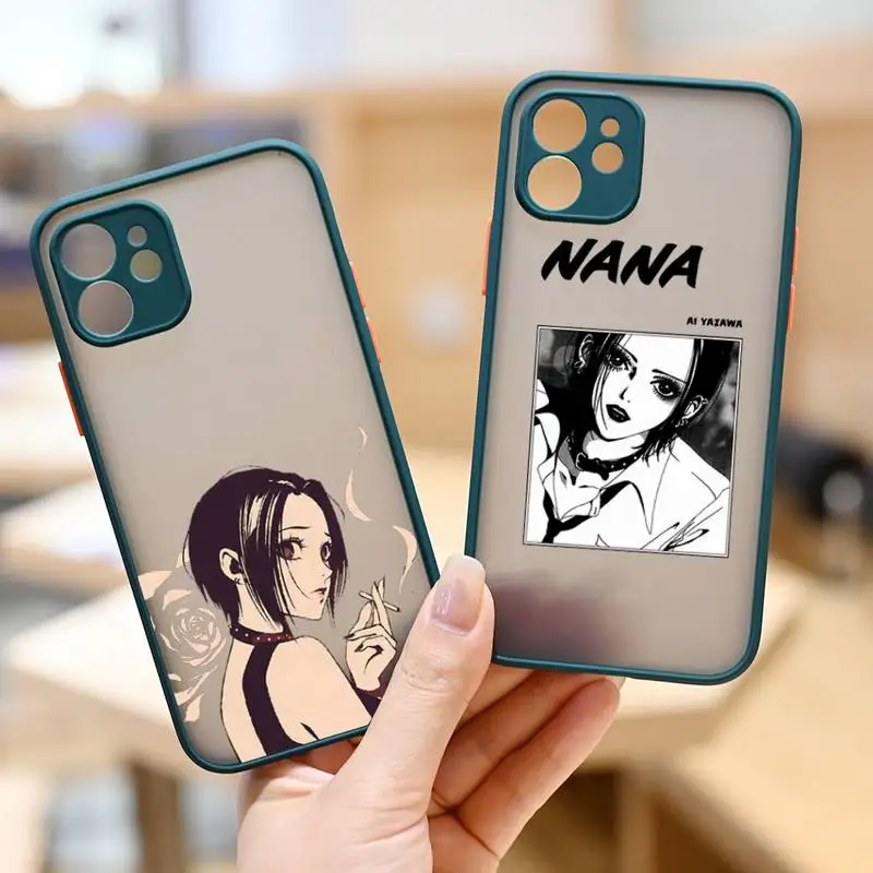 

Oosaki Nana anime Phone Case Dark green matte transparent iPhone 7 8 x xs xr 11 12 pro plus max mini