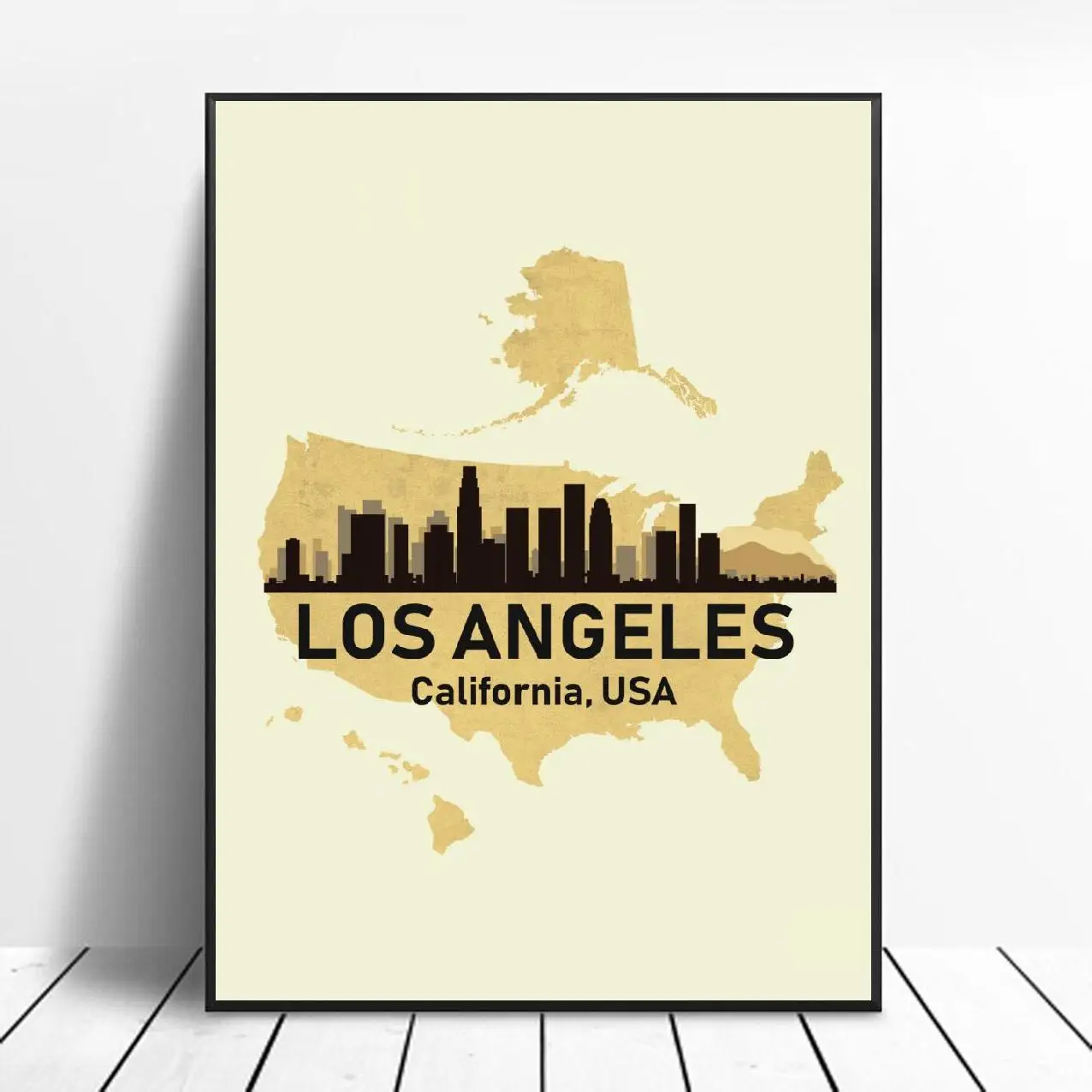 Los Angeles USA художественный Принт плакат картина стена современный минималистский