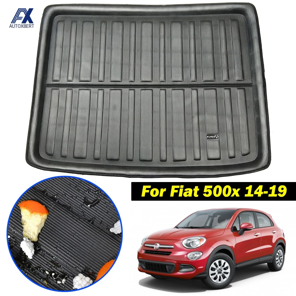 Для Fiat 500X 2014 2015 2016 2017 2018 2019 с учетом особенностей багажника задний багажник коврик