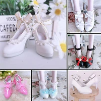 13 bjd shoes princess shoes fashion high heels 7 5cm foot wear 60cm doll replacement shoes accessories girl kids toy gift