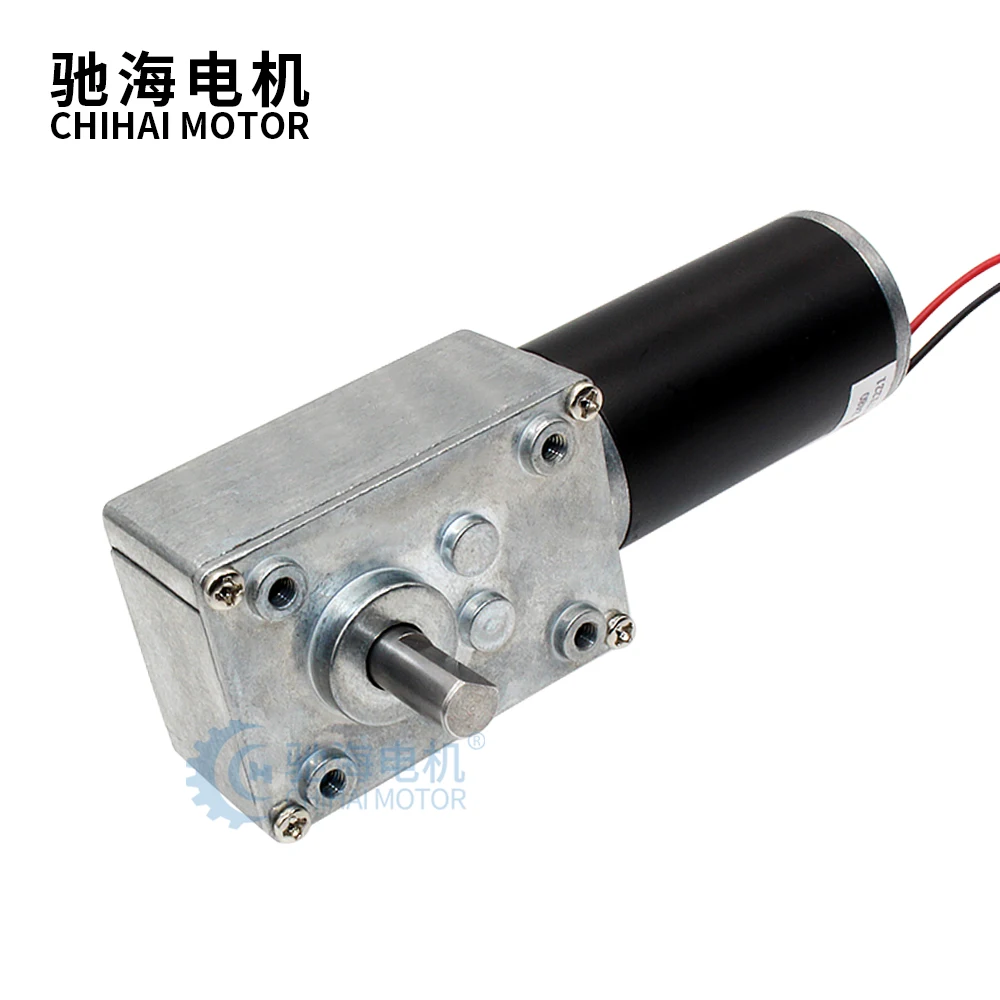 Двигатель ChiHai, мощность 12 В постоянного тока, 24 В, яркий двигатель, высокомощный обратный низкоскоростной червячный двигатель типа D