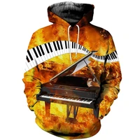 fashion piano 3d printed hoodie street hip hop zipper hoodie casual harajuku mens 3d printed sweatshirt