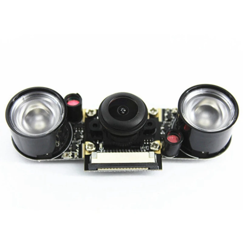 Smart Raspberry Pi Infrared Night Camera Module 5 Mp Wide Angle 130 Degree Fisheye With Ir Sensor Led Light | Электроника