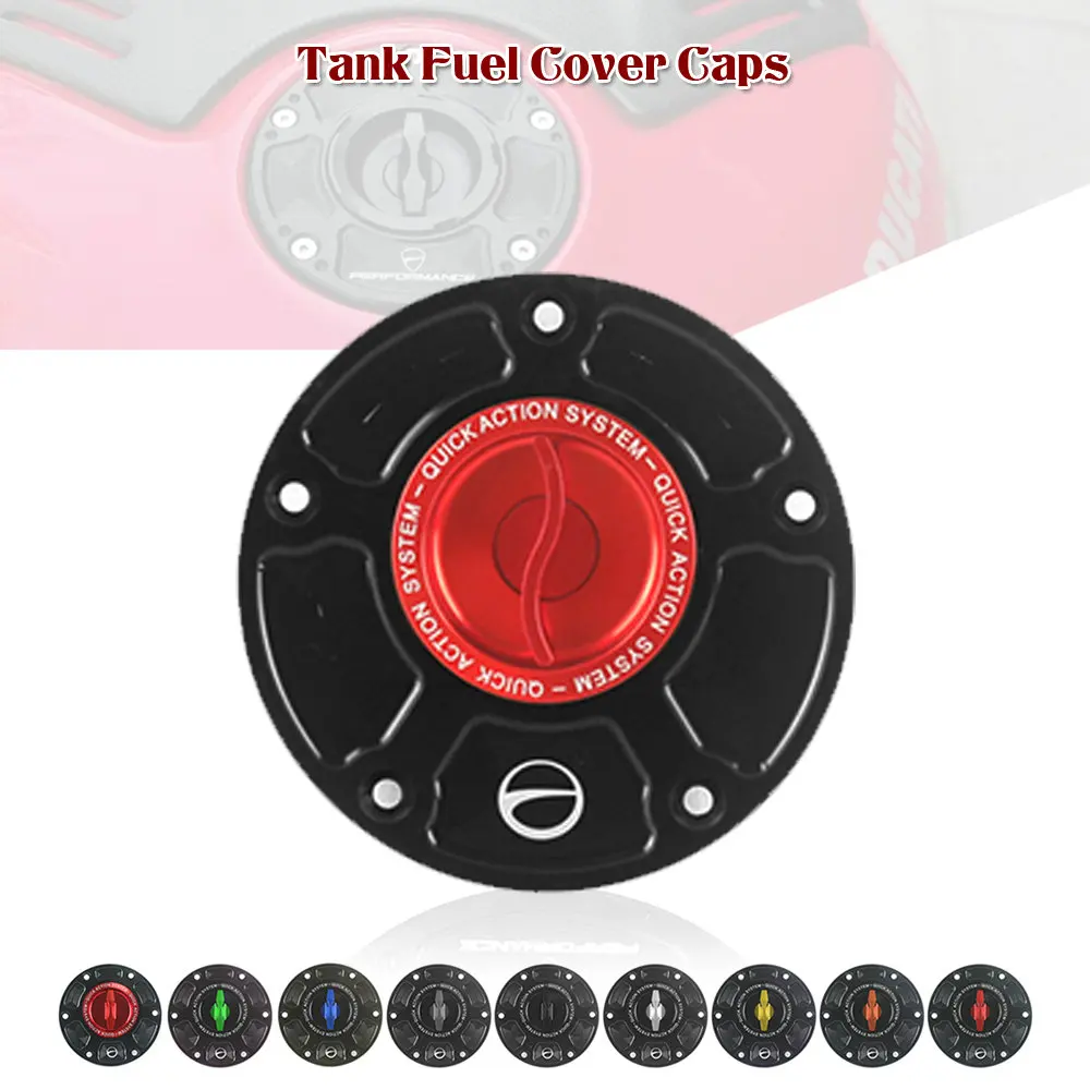 Motorcycle CNC Accessories Quick Release Key Fuel Tank Gas Oil Cap Cover for KAWASAKI Z800 Z1000 Z1000SX ZZR1200 ZZR1400 13-17