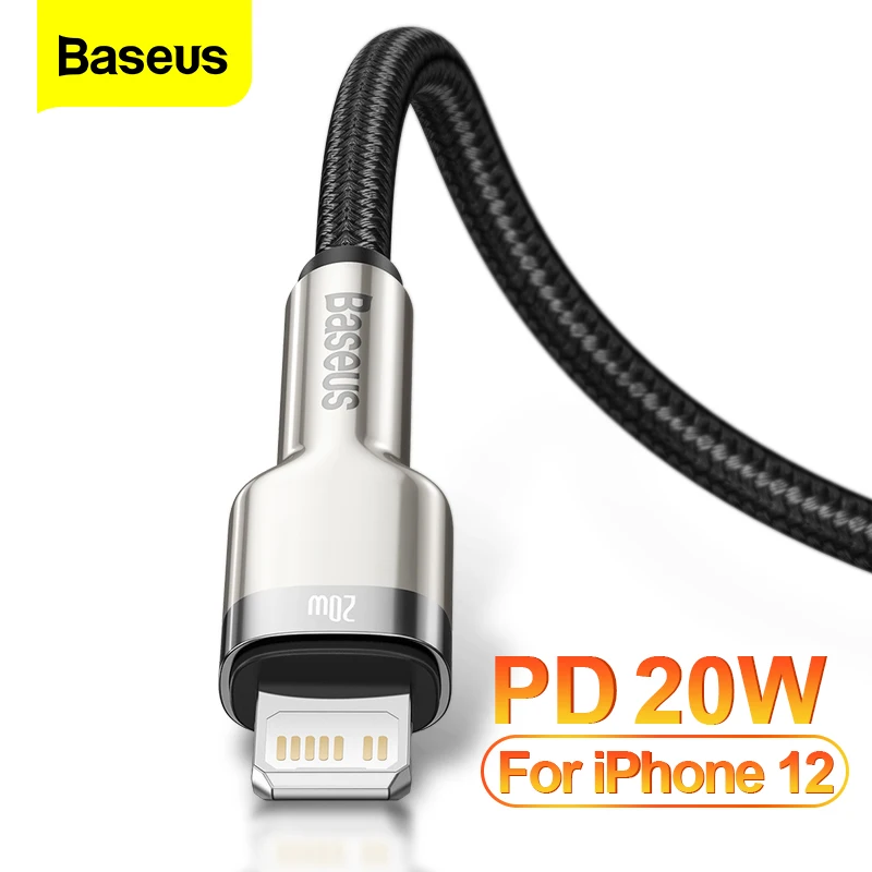 Кабель Baseus USB C для iPhone 13 Pro Max PD 20 Вт быстрая зарядка 12 11 X iPad Air 4 зарядный кабель Type