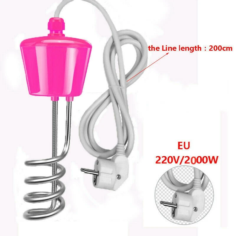 

3000W Suspension Immersion Water Heater Element Floating Electric Heater Boiler 3m Water Heating Portable Bathroom Swimming Pool