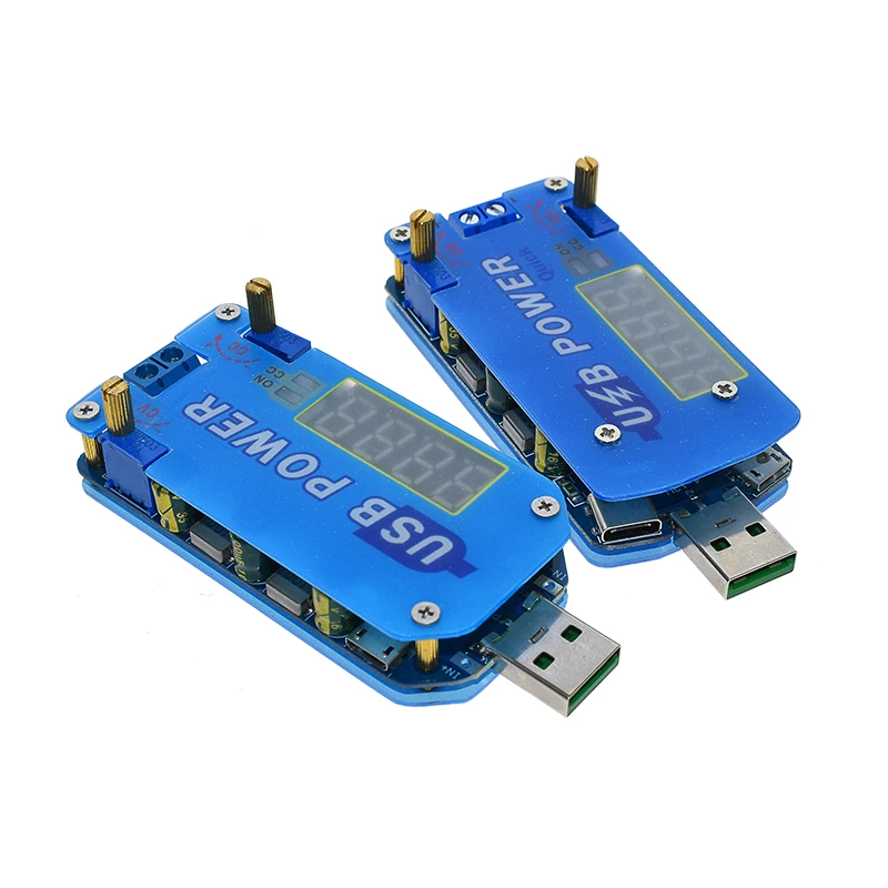 DP2F DC Регулируемый usb лабораторный блок питания DC 0,5-30 в 15 Вт регулятор напряжения QC2.0 QC3.0 AFC FCP триггер быстрой зарядки