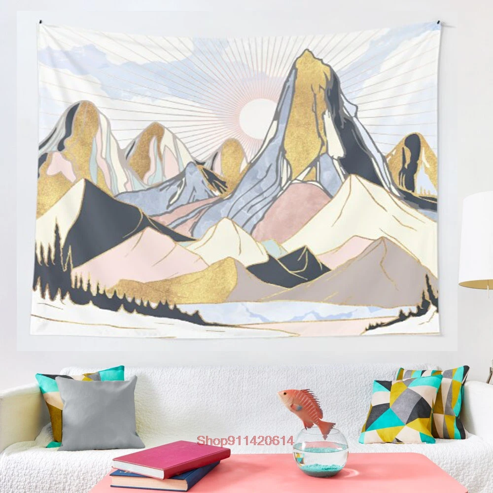 

Summer Morning tapestry Boho Tapestry Wall Hanging Tapestries Bedspread Wall Art Blanket Throw Towel Window Curtain