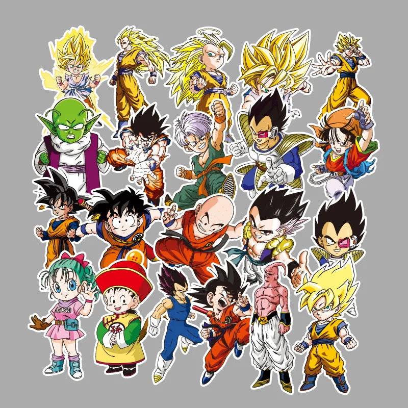 50 шт. водонепроницаемые наклейки в стиле аниме Dragon Ball s Super Saiyan Goku наклейка для