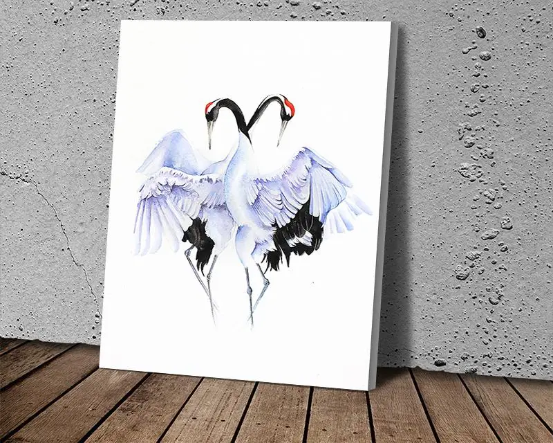 

High Quality Grus Japonensis Style Interior Design Poster Wall Art Pictures for Living Room Home Decor Canvas Painting