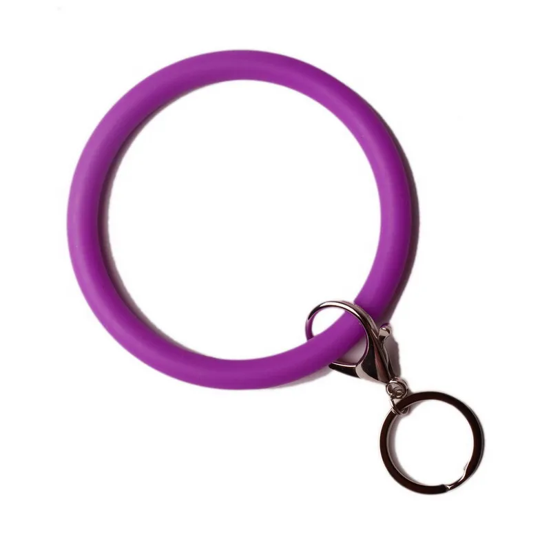 DZ0101-purple Персонализированные монограмма эмаль диск Популярные трендовые Леопард Подсолнух кактус узоры круглый кожаный браслет брелок с кисточкой - Цвет: DZ0101-purple