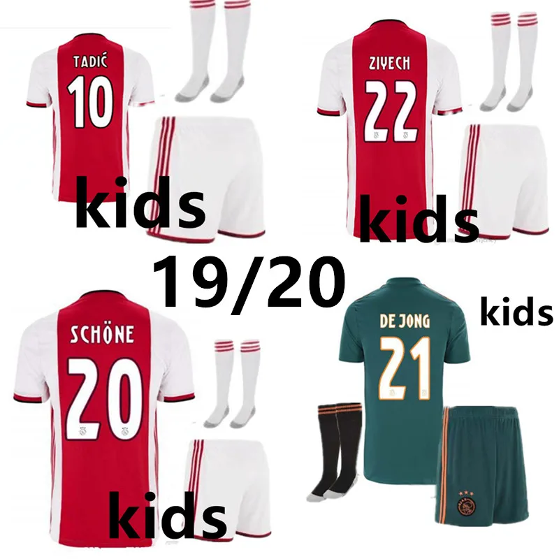 2019 Новое поступление 2020 года Детская футболка для футбола ajaxing ZIYECH SCHONE |