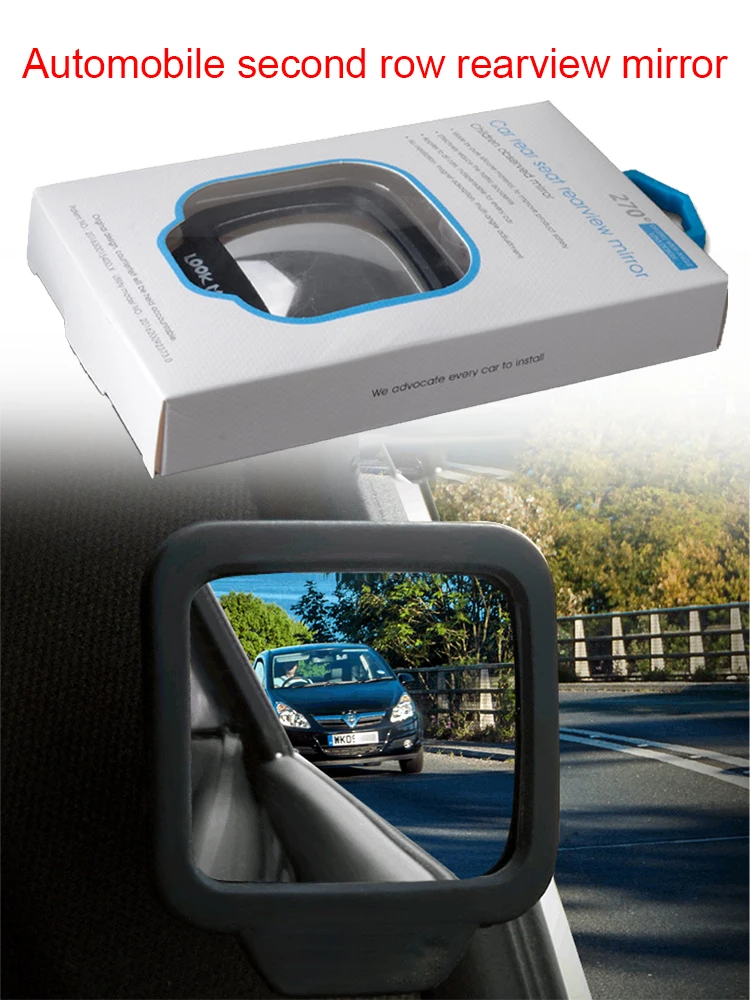 

270 Degrees Wide Angle Car Rear Magnet Mirror Car Auxiliary Rearview Mirror Eliminate Blind Point For Car Safety Automobiles New