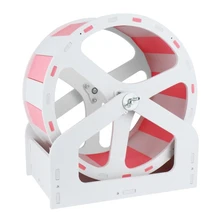 C90D Hamster Running Exercise Wheel Silent Runner with Adjustable Stand Spinner for Gerbils Mice Small Pet Animal Toy