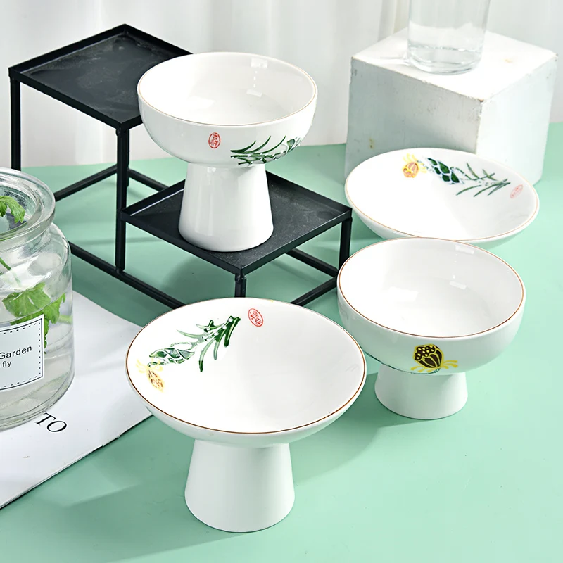 

Creative ceramic high bowl ice cream cup yogurt dessert commercial household snack tea tray restaurant cold dish