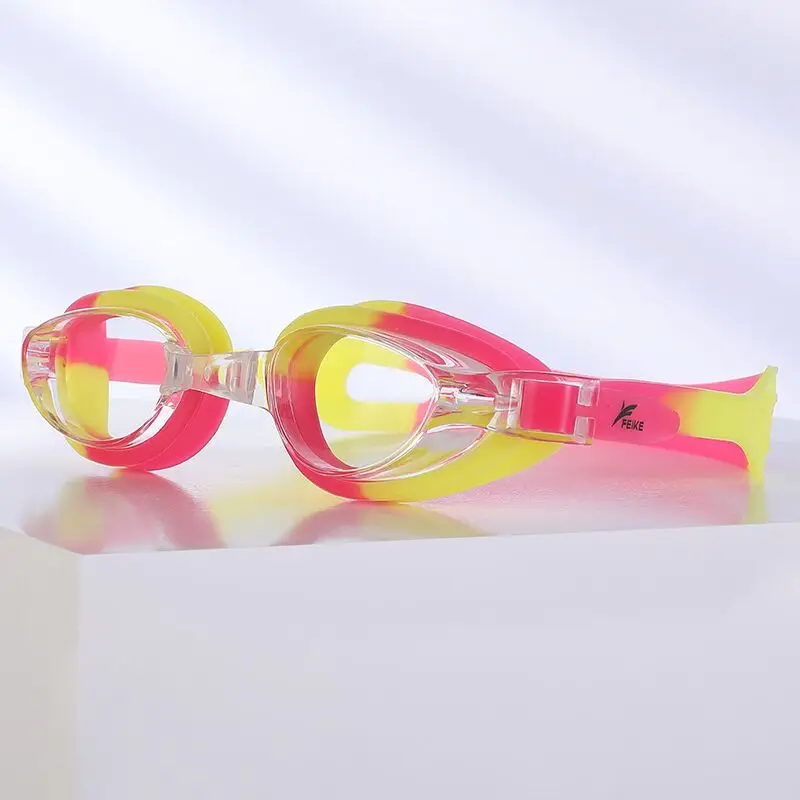 

Myopia Swimming Goggles Swim Cap Swimming Glasses Anti-fog Waterproof Swim Goggles Earplug Pool Equipment for Men Women Eyewear