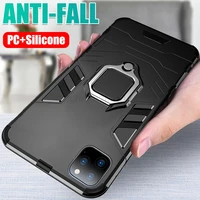 shockproof armor case for iphone 12 pro max 12 mini 11 ring stand cover for iphone 11 pro max xs xr x 8 7 6 6s plus se 2020 5 5s